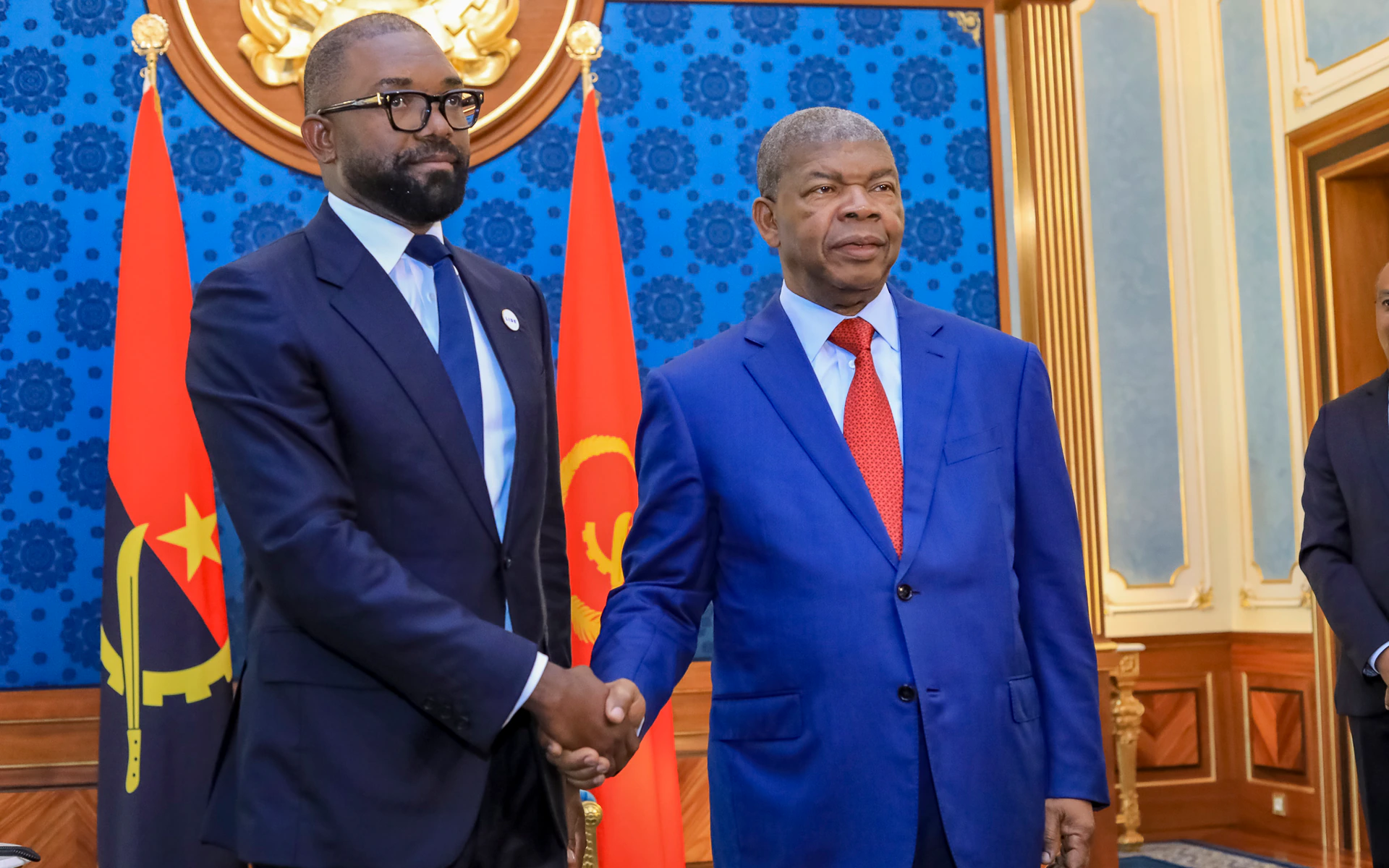 Venceslau Andrade with the President of the Republic of Angola, João Lourenço
