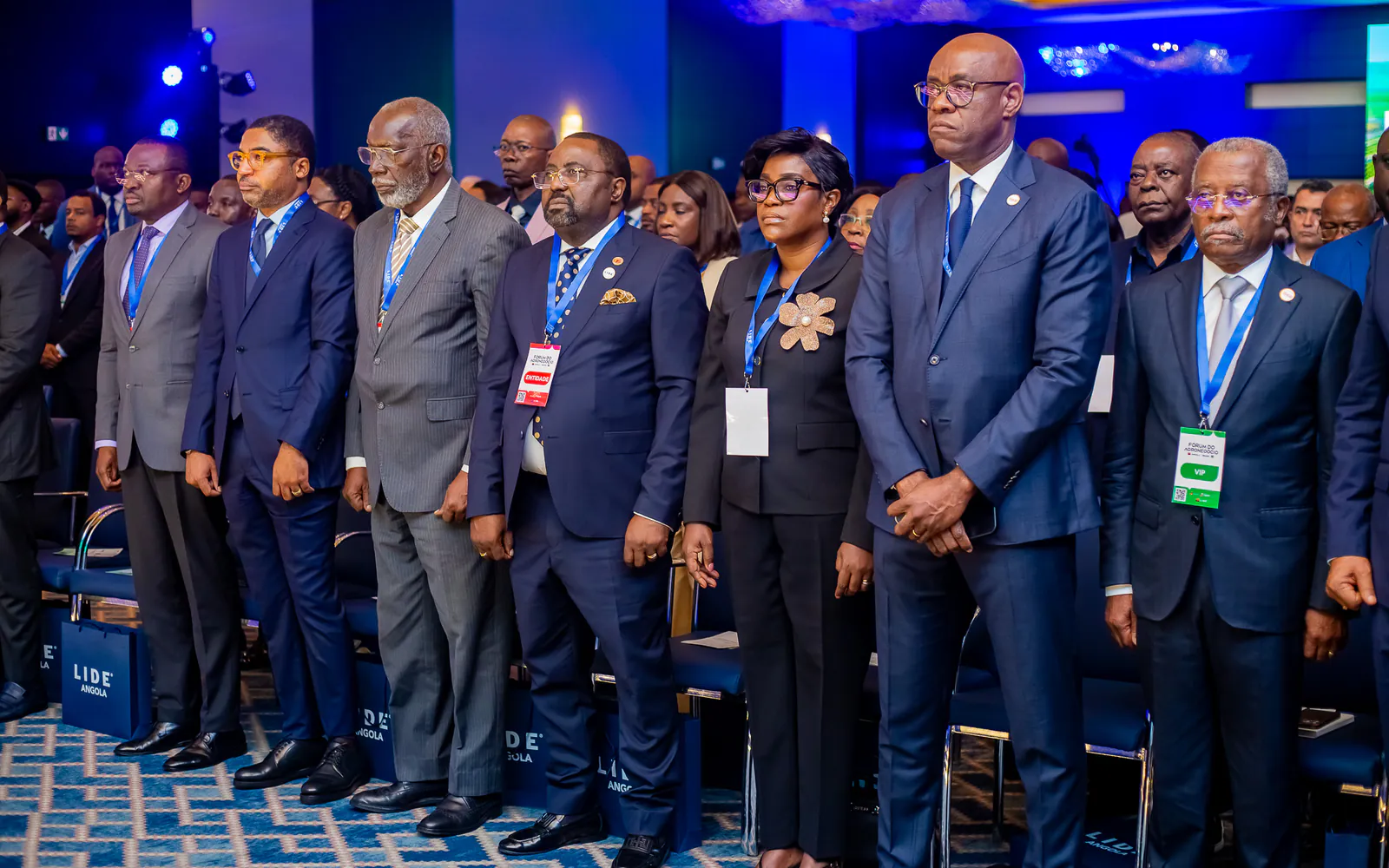 Leaders and guests at the official launch of LIDE Angola