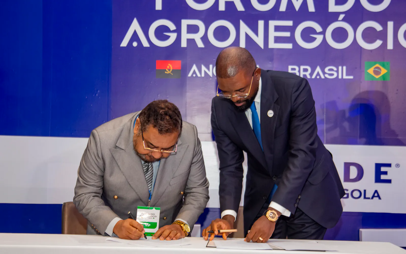 Signing of the memorandum between LIDE Angola and the Angola–Brazil Chamber of Commerce