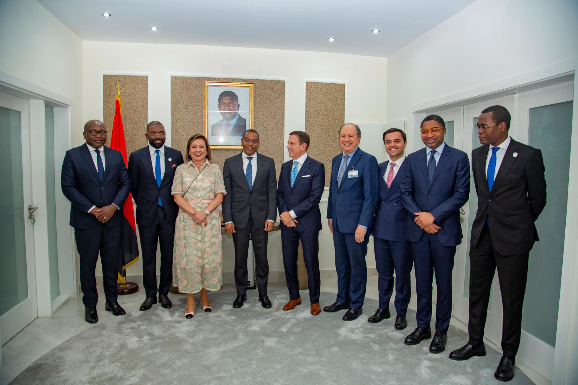 Encontro da delegação empresarial com José de Lima Massano