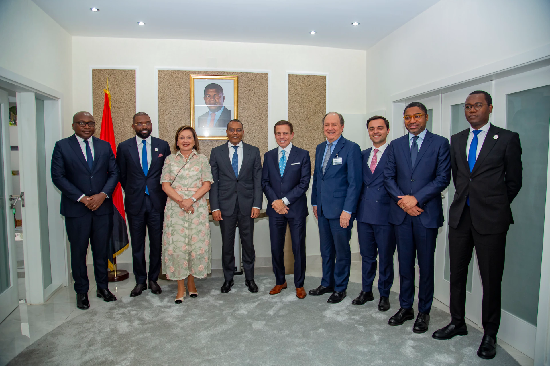 Encontro da delegação empresarial com José de Lima Massano